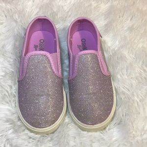 OshKosh B’gosh Pink Sparkle Slip Ons for Toddler